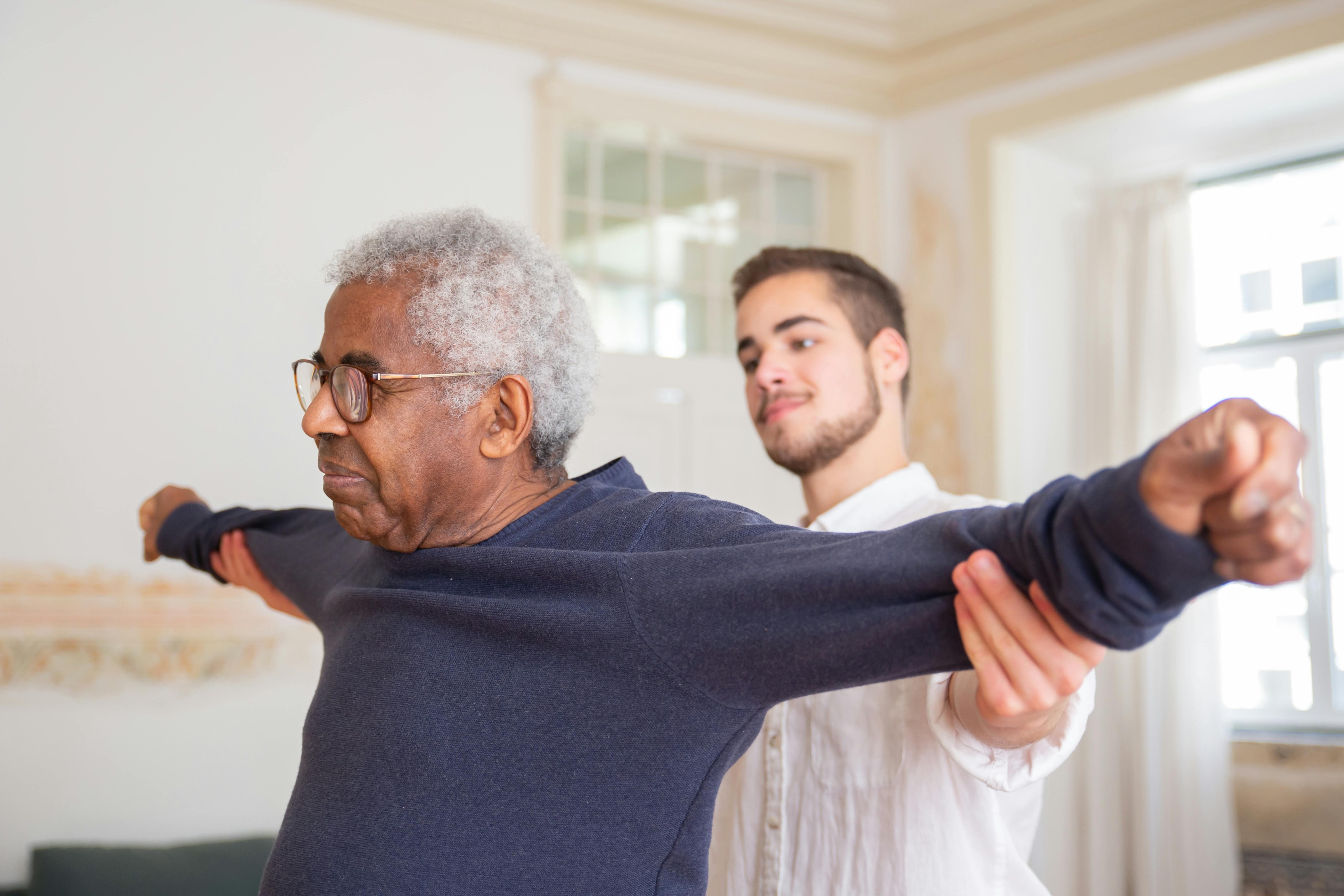 Resident in physical therapy session at Westpark a Waters Community
